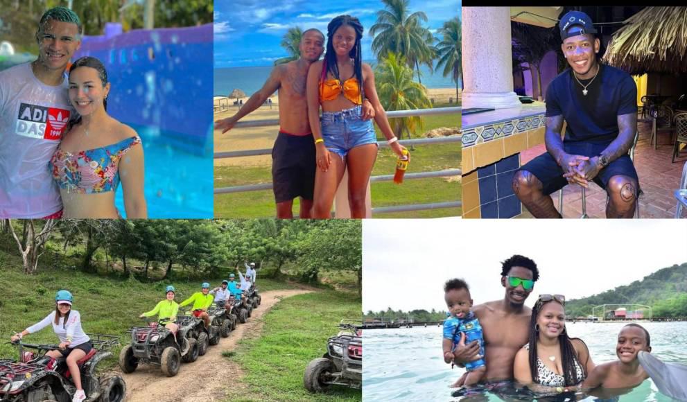 Tremendo beso de Marcelo Pereira en Roatán: Así disfrutaron las vacaciones los futbolistas de Honduras