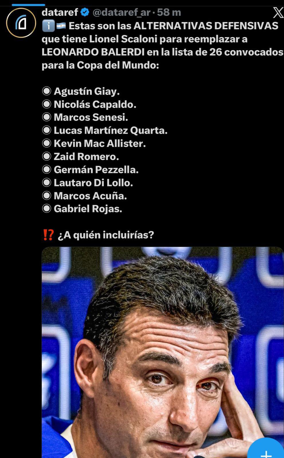 Prensa argentina reacciona al duelo ante Honduras y la sensible baja: Dominio amplio