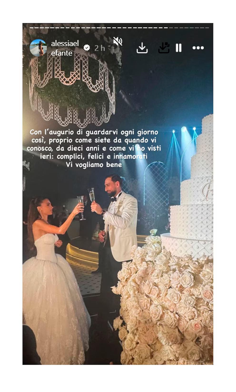 Así fue la boda de Donnarumma: Haaland de Vikingo y el precio que se pagó
