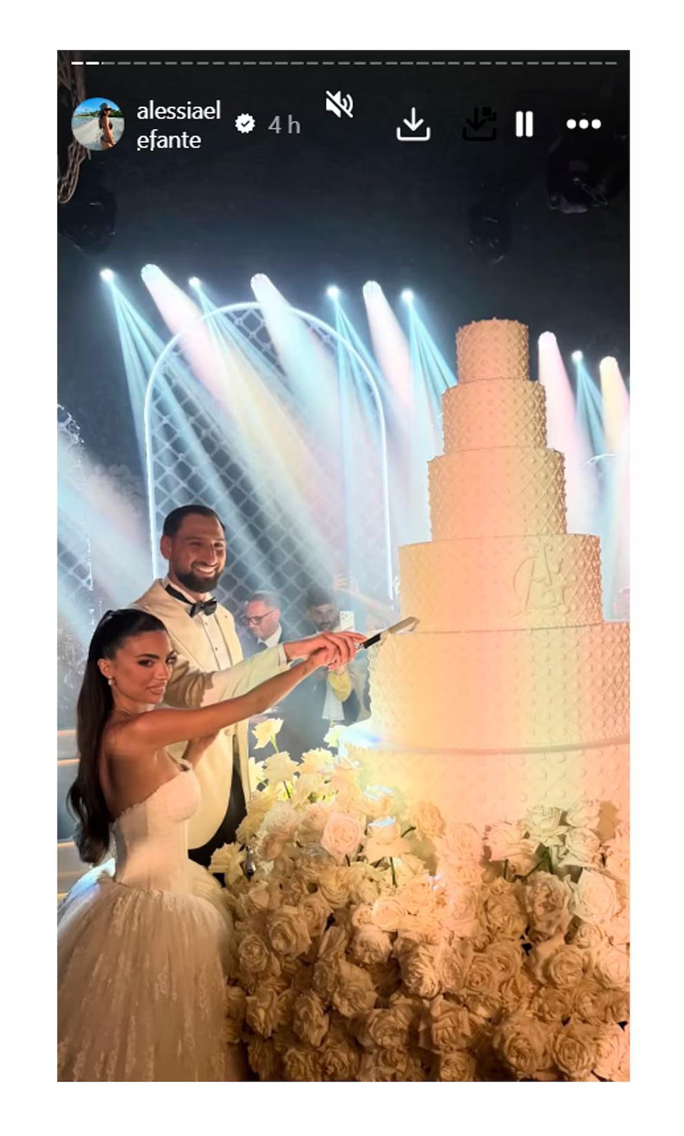Así fue la boda de Donnarumma: Haaland de Vikingo y el precio que se pagó