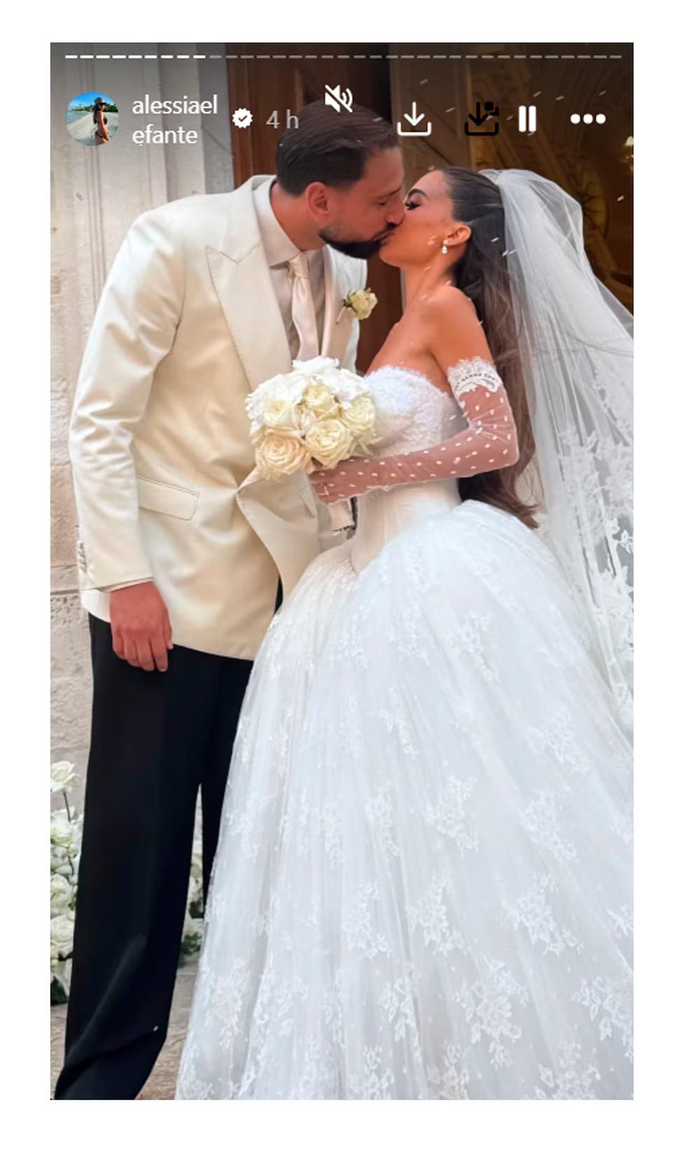 Así fue la boda de Donnarumma: Haaland de Vikingo y el precio que se pagó