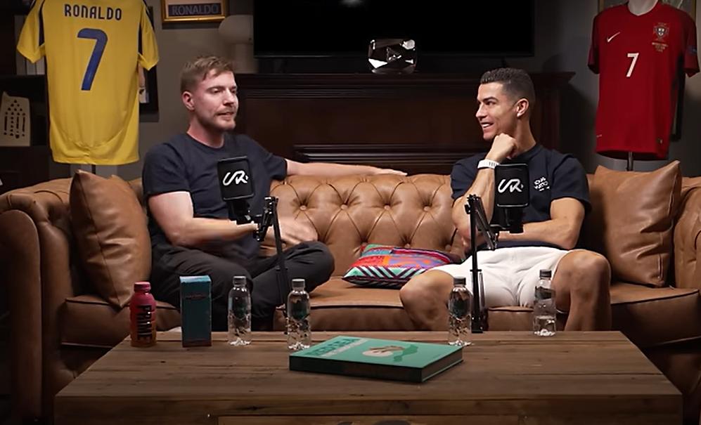 Cristiano Ronaldo tuvo de invitado en su canal de Youtube al famoso MrBeast.