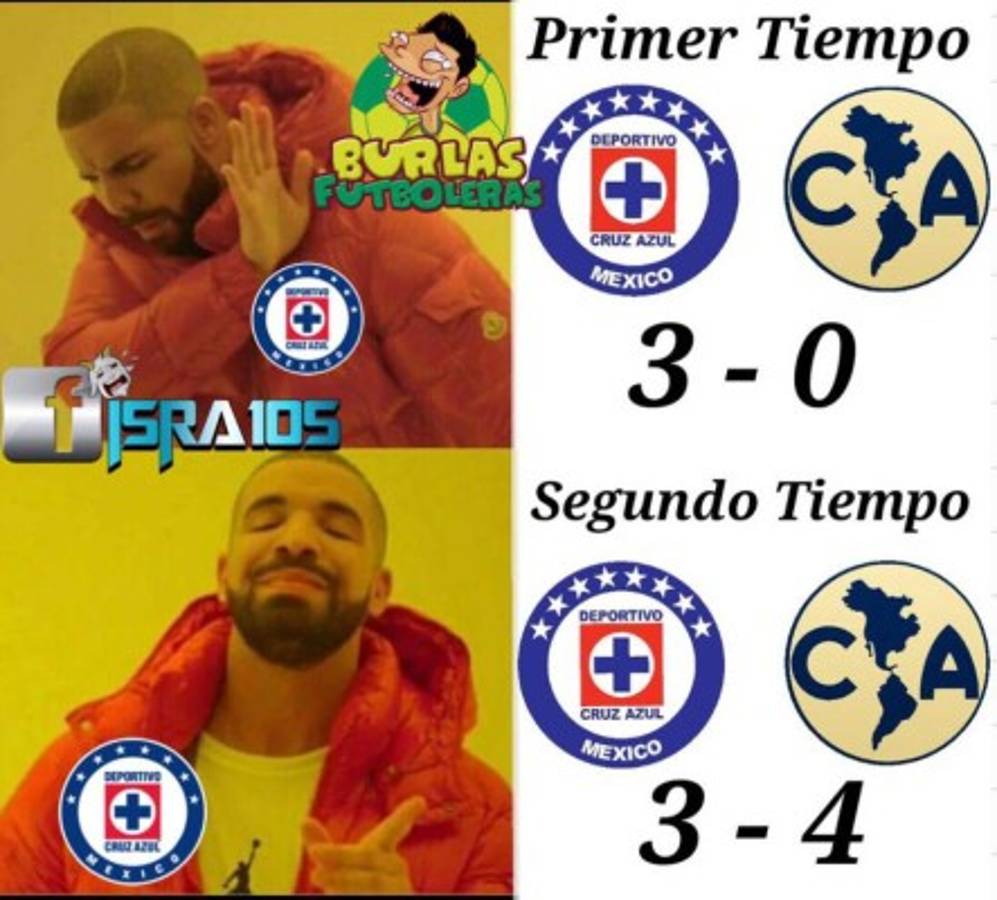 Los mejores memes que dejó la remontada del América ante el Cruz Azul