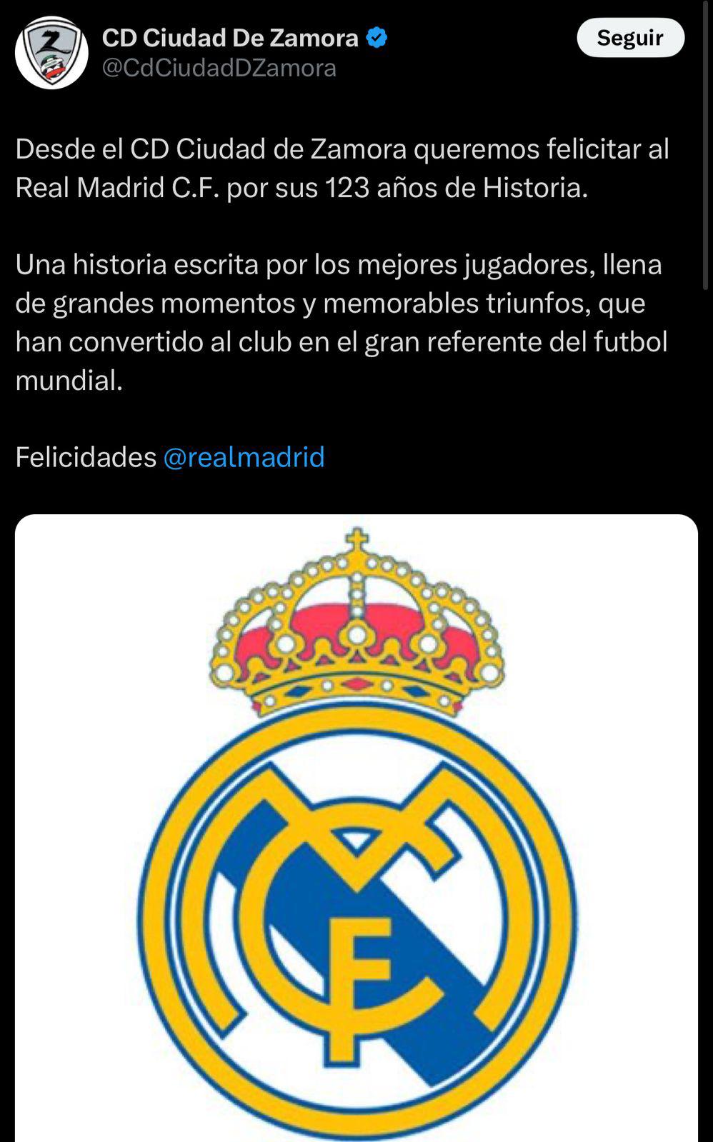 Mbappé ausente y Cristiano Ronaldo enamoró con su mensaje: las felicitaciones al Real Madrid por 123 aniversario