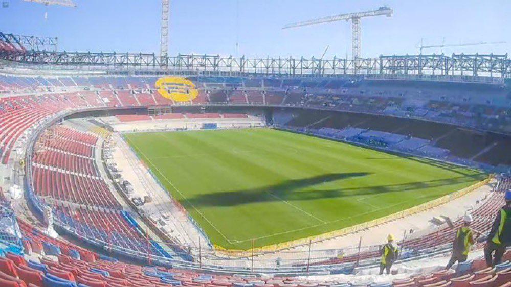 El nuevo Camp Nou ya tiene césped: así luce la casa del Barcelona y su regreso está cada vez más cerca