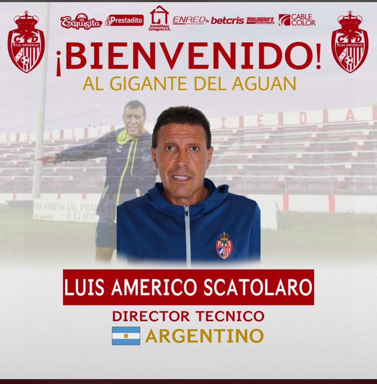 Real Sociedad anunció en sus redes sociales la llegada de Luis américo Scatolaro.