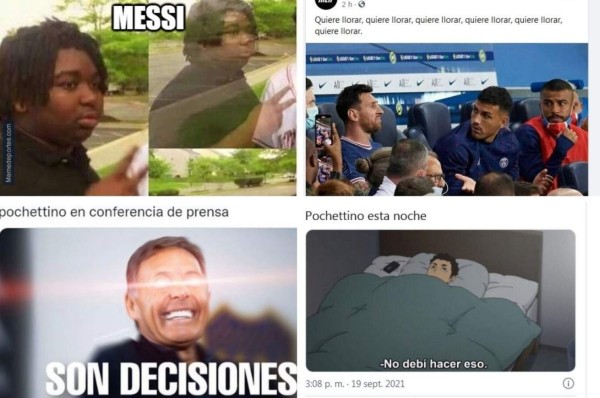 Pochettino armó la polémica en el PSG por sacar a Messi del partido y estallaron los memes