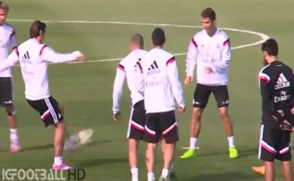 El balonazo de Gareth Bale luka Modric
