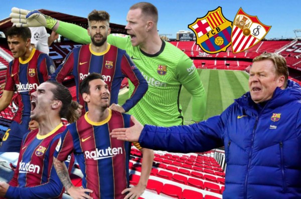 Alineación del Barcelona vs Sevilla: Koeman quiere evitar un desastre en la liga española