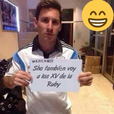 ¿Irás a los 15 años de Rubí? Hasta Messi 'confirma' su asistencia con este meme