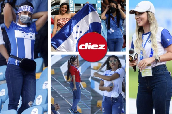 ¿Quién es la rubia? Las hermosas catrachas que adornan el Honduras vs. Costa Rica en el Olímpico