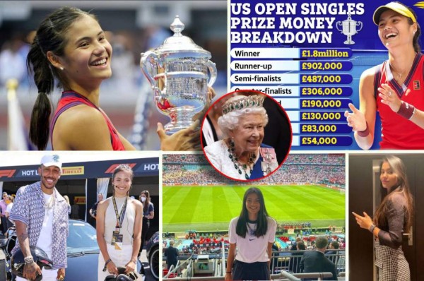 Subió 127 puestos y sería billonaria: Emma Raducanu, la campeona del US Open con 18 años que enloquece a Inglaterra