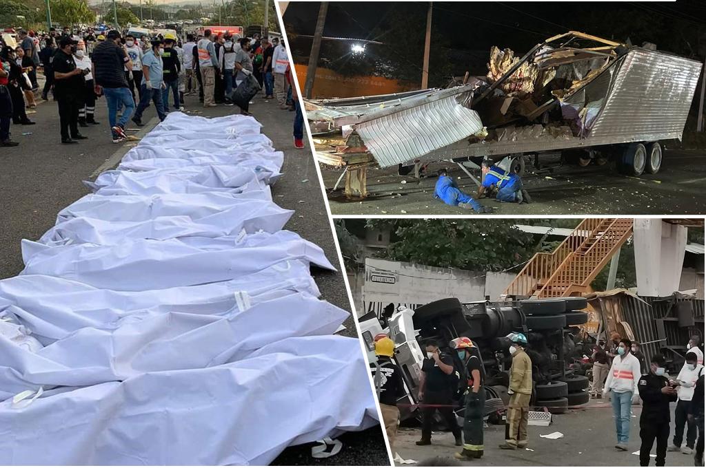 Tragedia en México: Mueren al menos 53 migrantes al volcarse un tráiler; la  mayoría guatemaltecos y hondureños