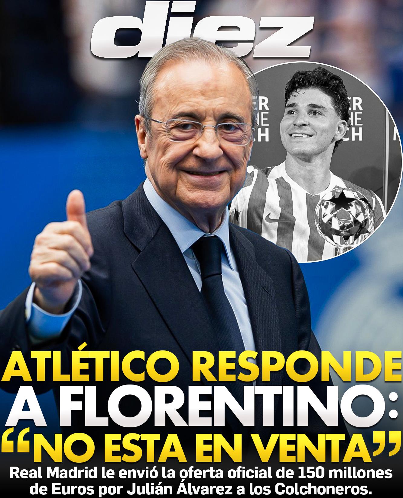 Atlético se le planta al Real Madrid y no vende a Julián Álvarez