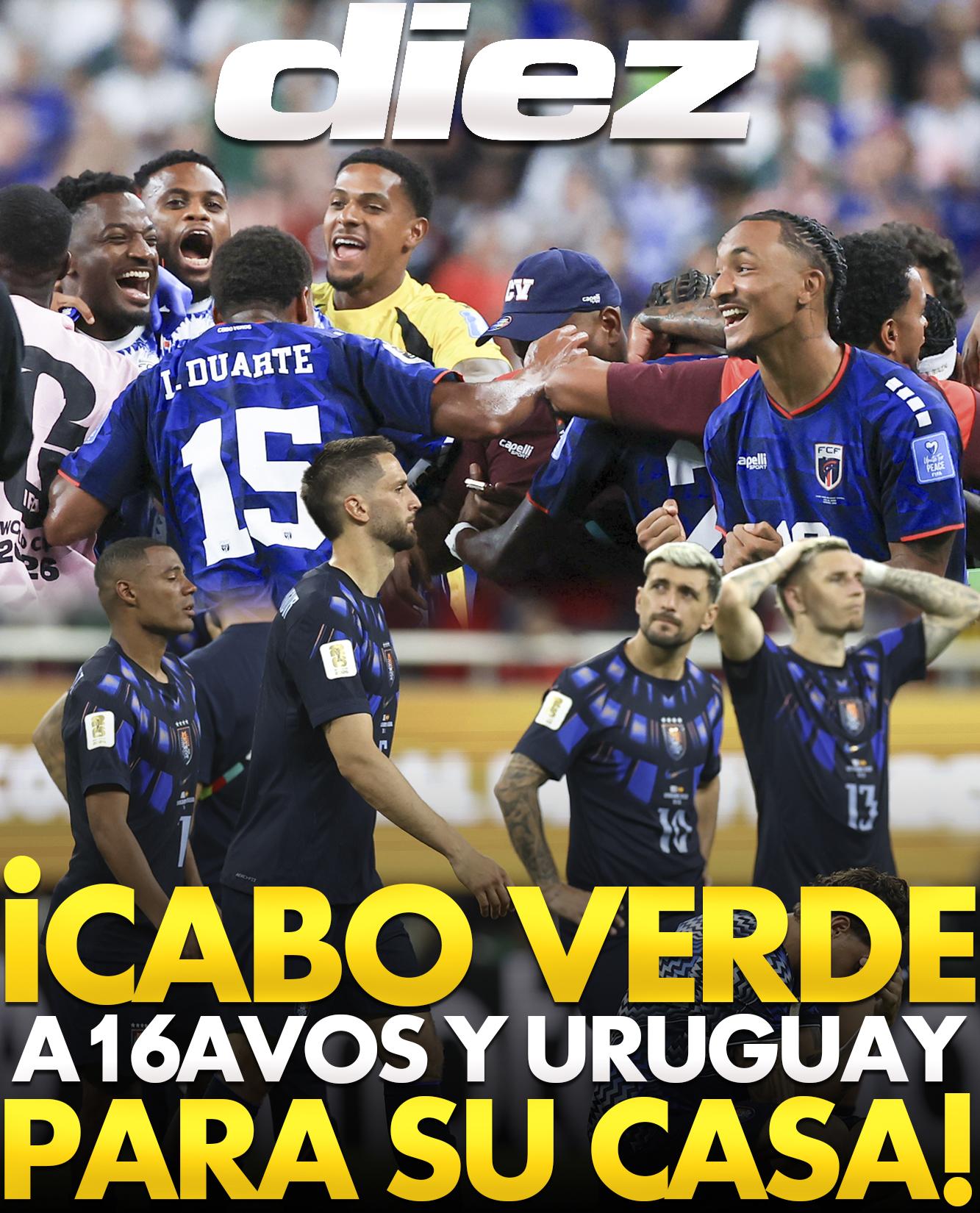 ¡Cabo Verde a 16avos y Uruguay para su casa!