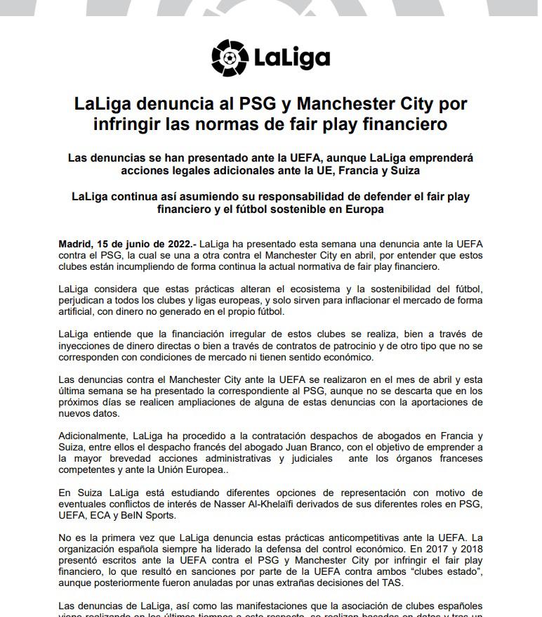 Por la renovación de Mbappé: La Liga Española denuncia al PSG ante la UEFA; “El consentir este tipo de operaciones es una barbaridad”