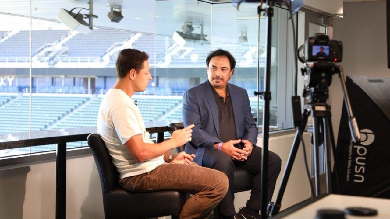 Javier Hernández y Hugo Sánchez en una entrevista de ESPN y Star+.