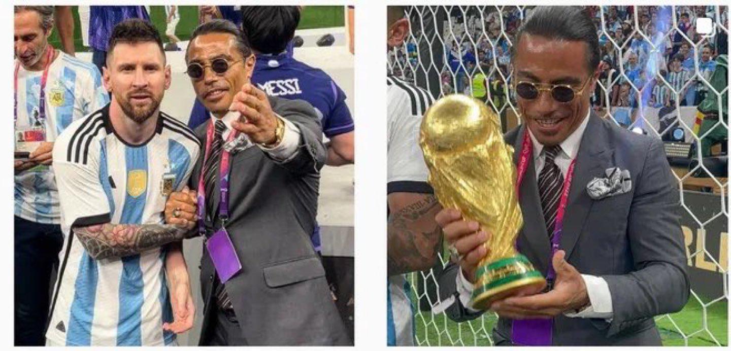 Salt Bae took another Messi memento after finishing the World Cup in Qatar.