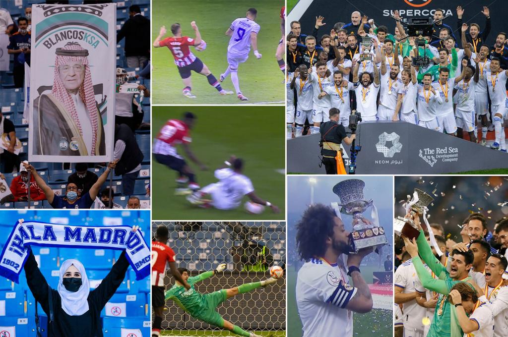 El ‘jeque’ Florentino Pérez, los polémicos penales y la celebración del Real Madrid tras conseguir la Supercopa de España