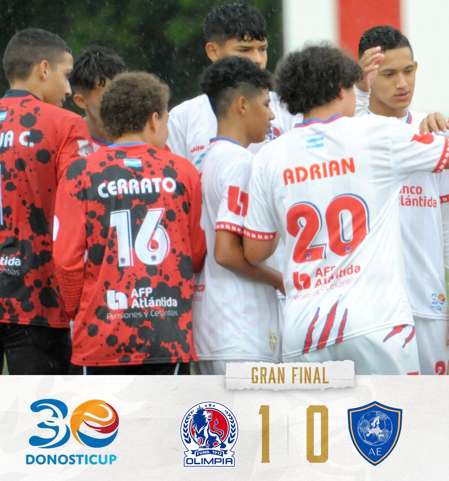 The result of the final match between Olimpia and Atlético Europa