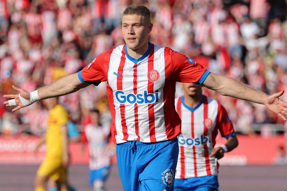 Artem Dovbyk alcanzó los 20 goles en 32 partidos con el Girona en la liga española.