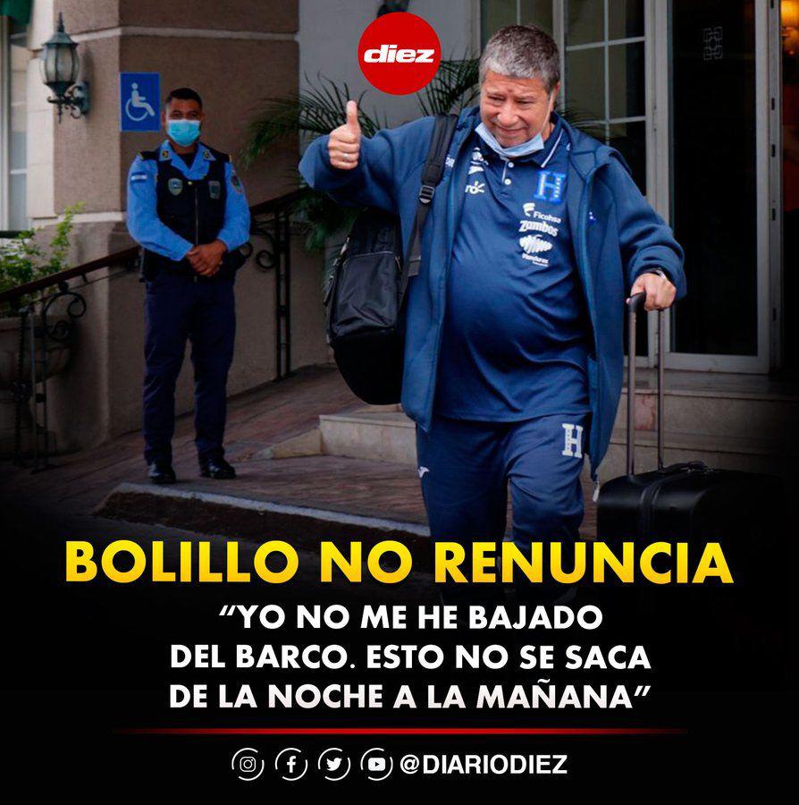 Bolillo Gómez confirma su continuidad al frente de Honduras: “Renunciar no, yo no abandono los barcos así”
