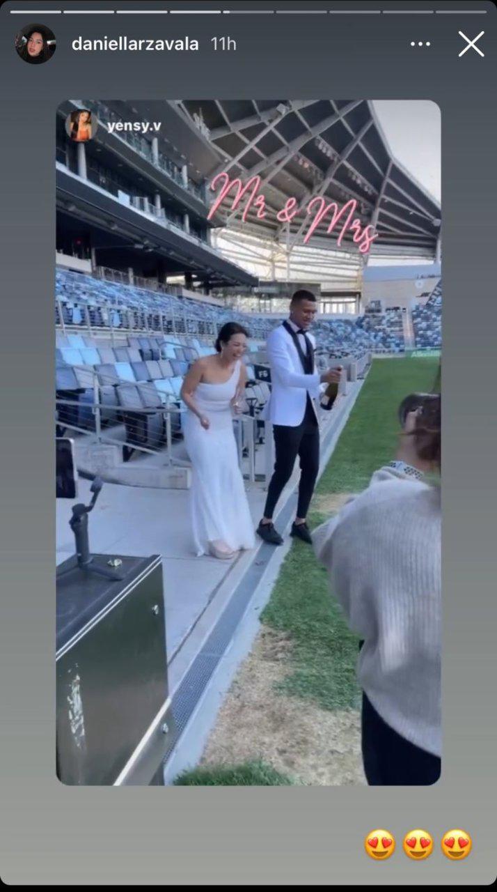 Kervin Arriaga sorprende y se casa con la hermosa Daniella Zavala en el estadio del Minnesota United