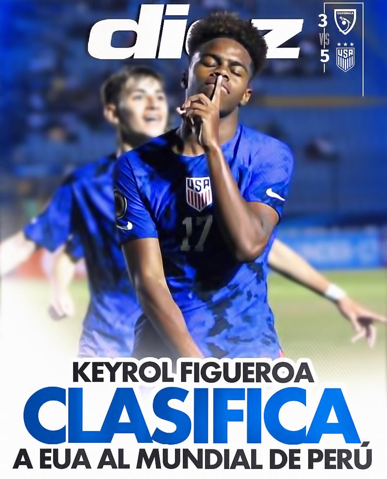 Keyrol Figueroa clasifica a Estados Unidos al Mundial Sub-17 de Perú!
