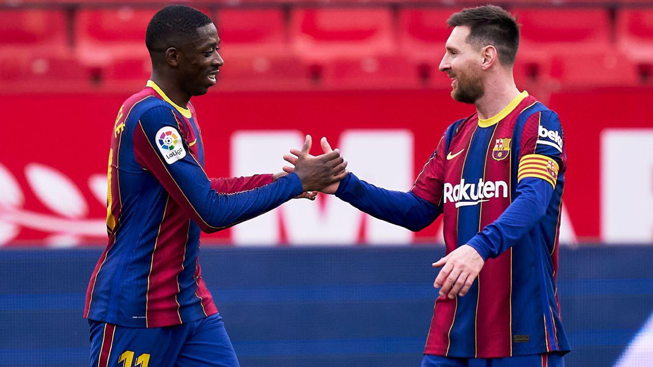 Dembélé y Messi compartieron cuatro años en el FC Barcelona.