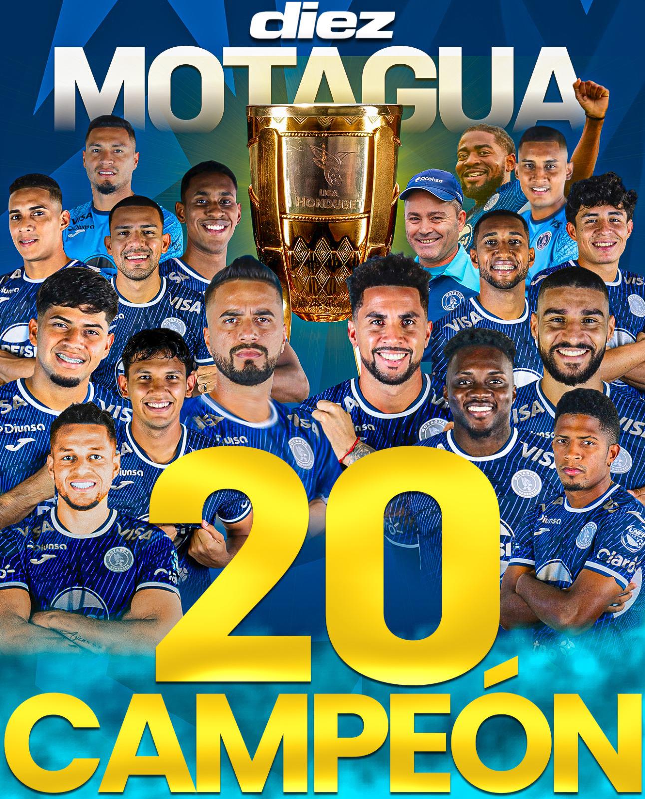 ¡Motagua conquista su título 20 en Honduras¡