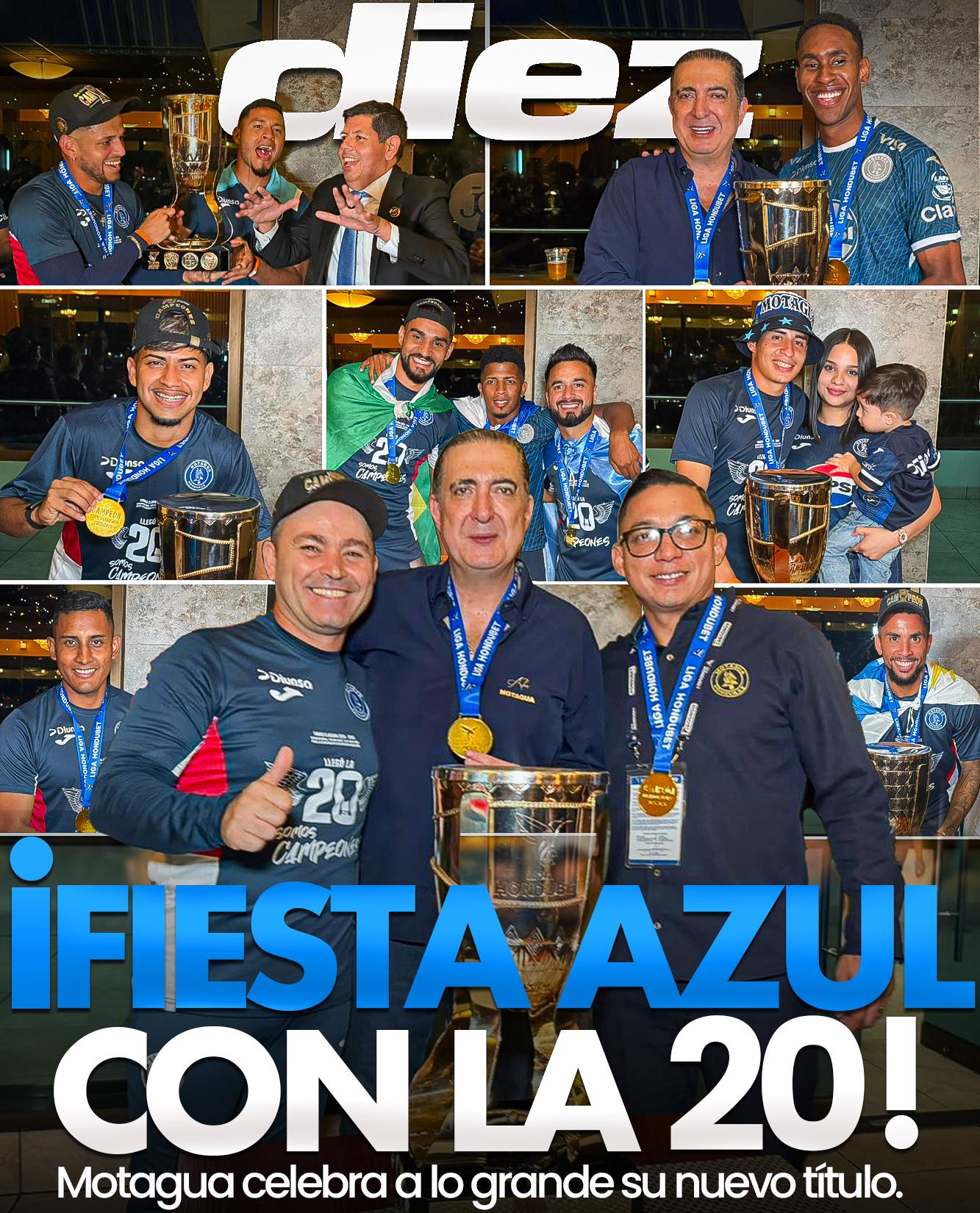 Fiesta azul: Motagua celebra por lo alto el título 20