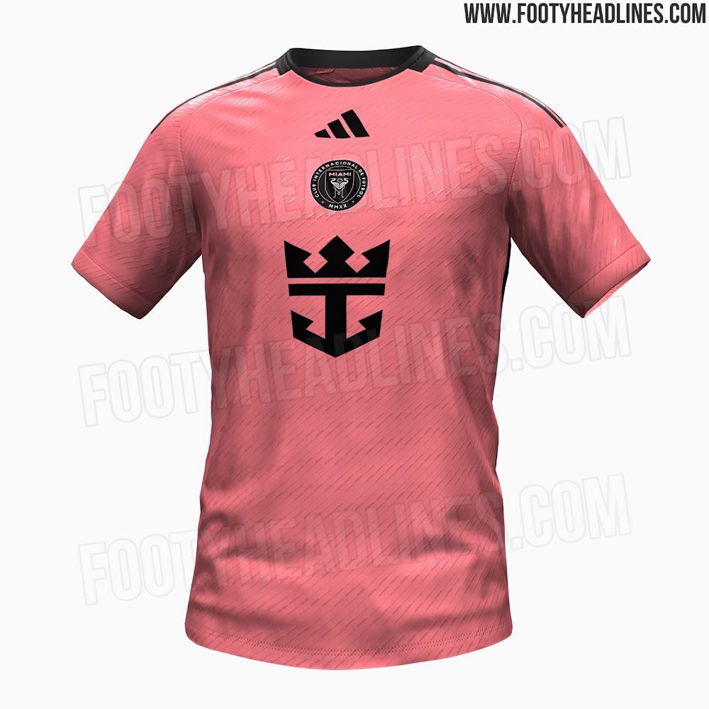 La nueva camiseta del Inter Miami para la MLS 2024, según Footy Headlines.