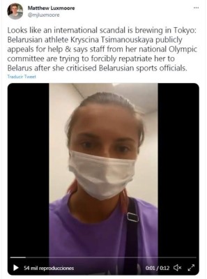 Escándalo en Tokio: Dictadura obliga salida de atleta de los Juegos Olímpicos tras críticas públicas