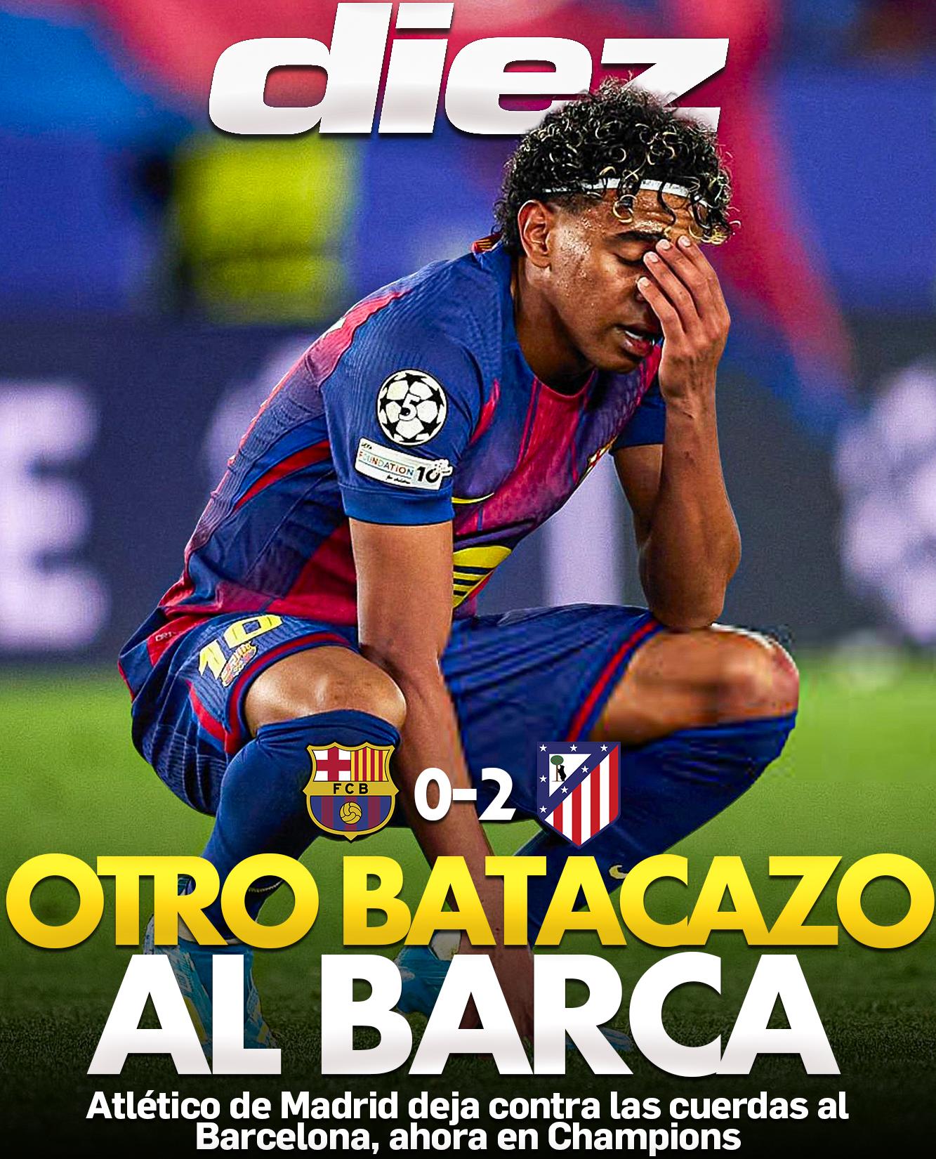 Otro batacazo al Barca; Atlético de Madrid le pega 2-0