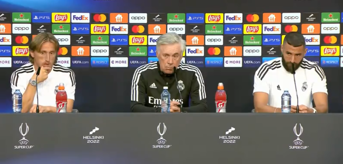 ¿Van por el Sextete? La tajante reacción de Ancelotti previo a la Supercopa de Europa y desliza el posible 11 del Real Madrid