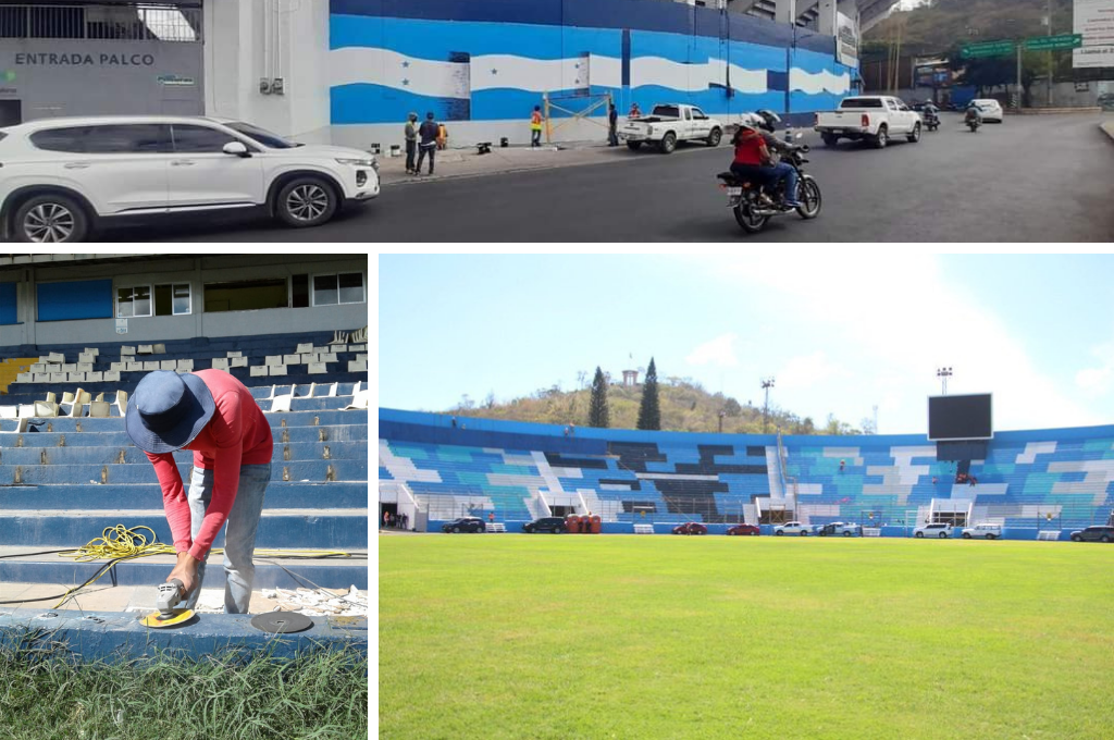 Maquillado y sin sillas: Así luce el estadio Nacional de Tegucigalpa previo a la toma de posesión de Xiomara Castro