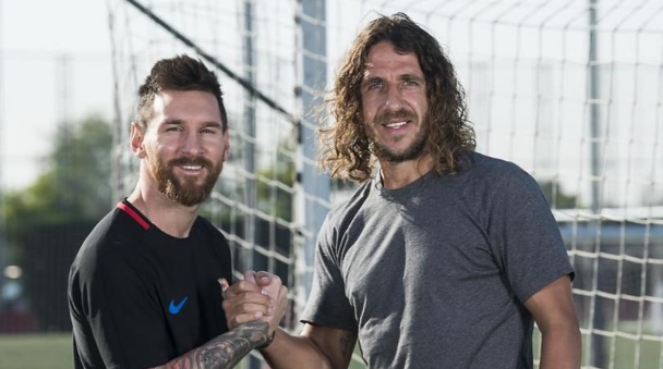 Puyol and Messi were teammates at Barcelona for a decade until the Spaniard's retirement.