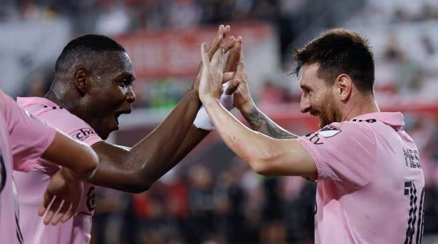 Kamal Miller leaves Inter Miami after a year;  pictured celebrating with Messi.
