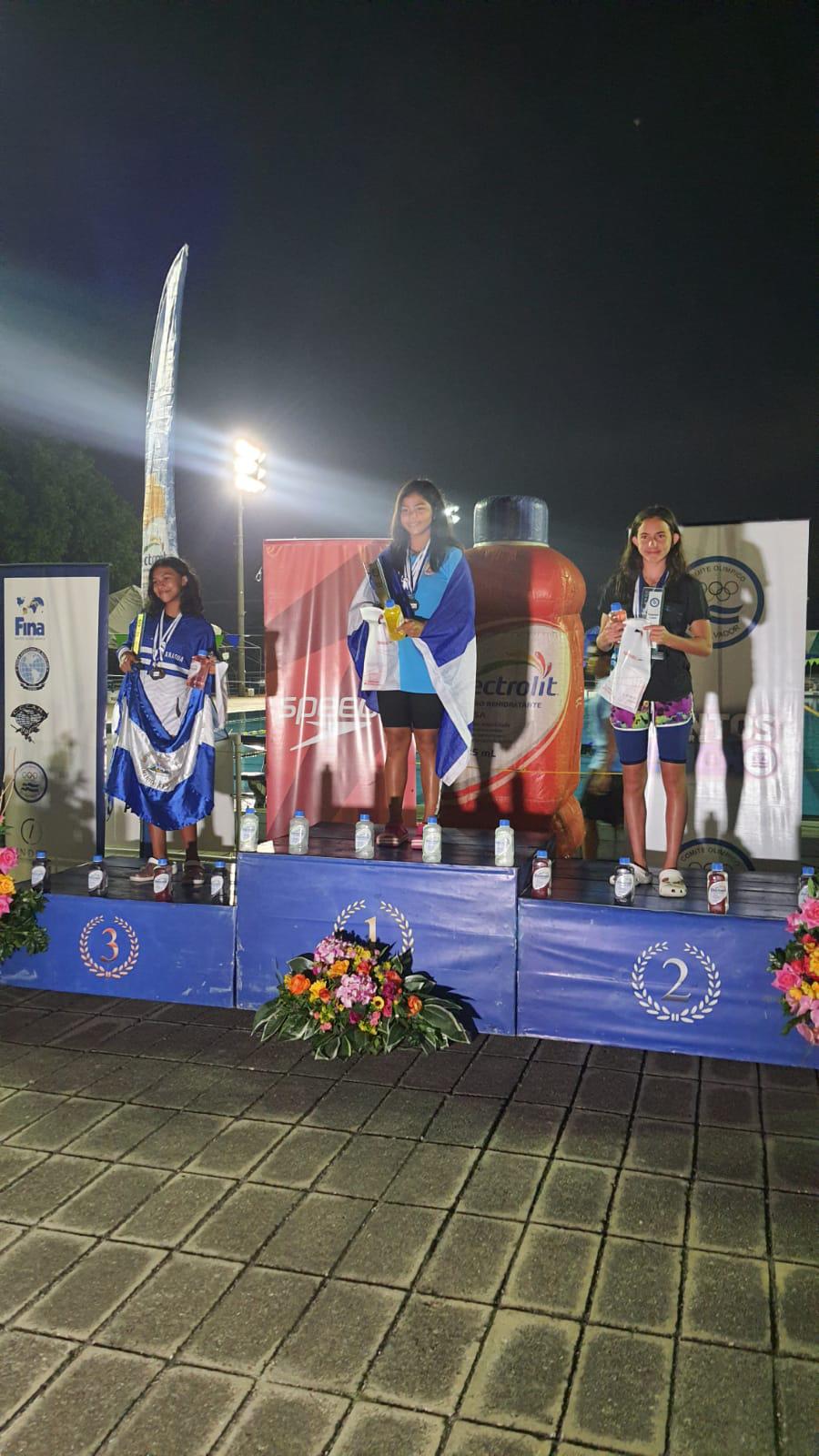 Mariabelén fue primer lugar en la categoría infantil B en el torneo internacional que se disputó en El Salvador.